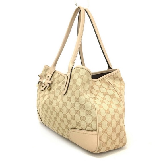 Auth GUCCI GG Logo Pattern Canvas Tote Bag - Picture 3 of 9